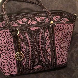 Large purple Banda Bag